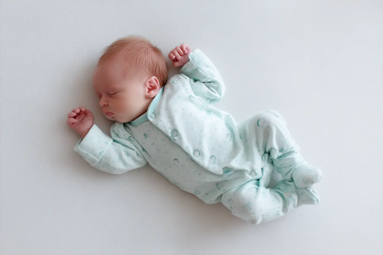 Ontspannen baby tijdens voedingsovergang